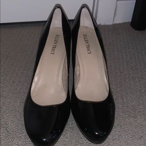 Black patent pumps from Ellen Tracy